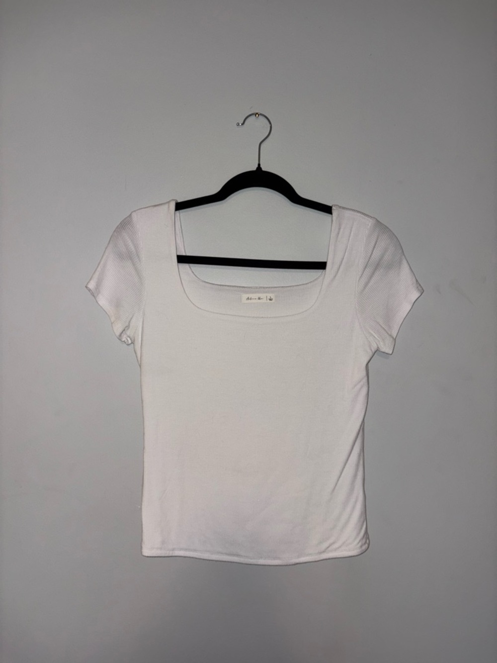 Active USA ~ White Ribbed T-Shirt